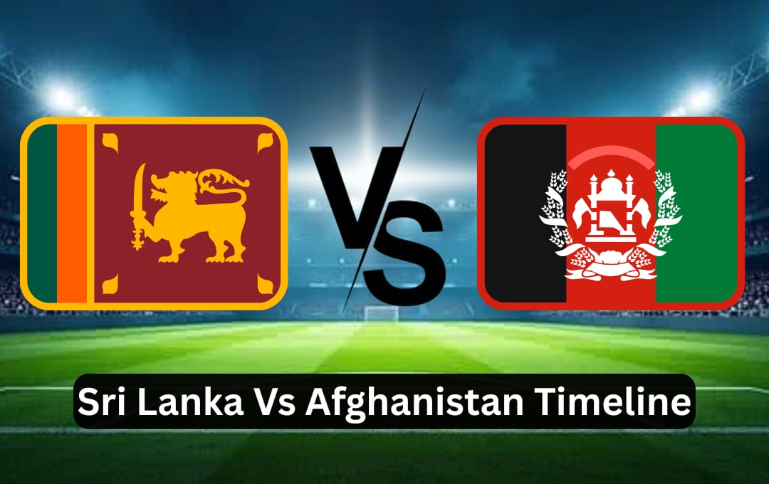 Sri Lanka National Cricket Team vs Afghanistan National Cricket Team Timeline