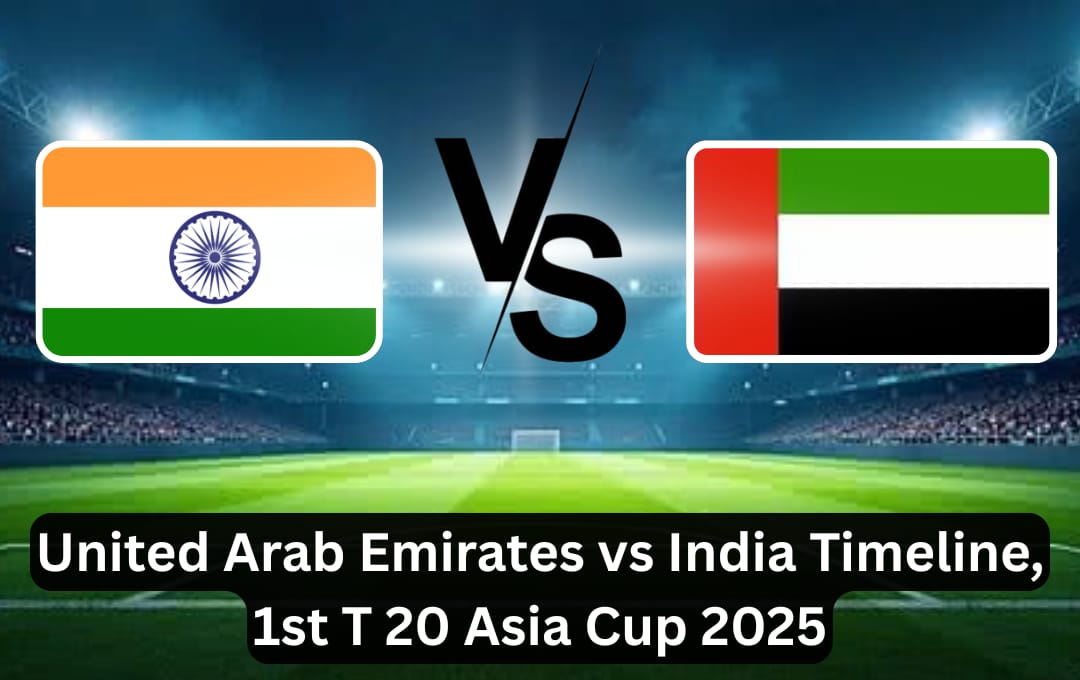 United Arab Emirates National Cricket Team Vs India National Cricket Team Timeline