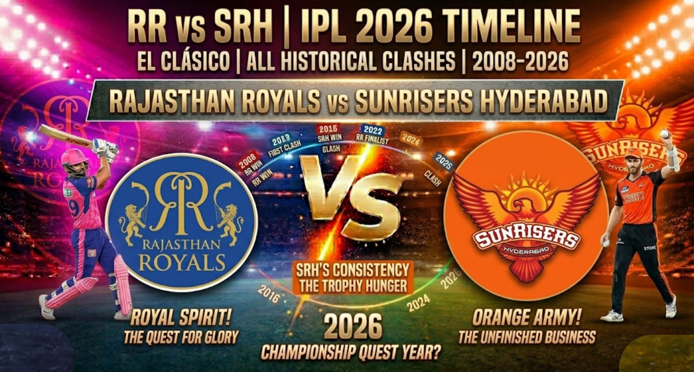 Rajasthan Royals vs Sunrisers Hyderabad Timeline