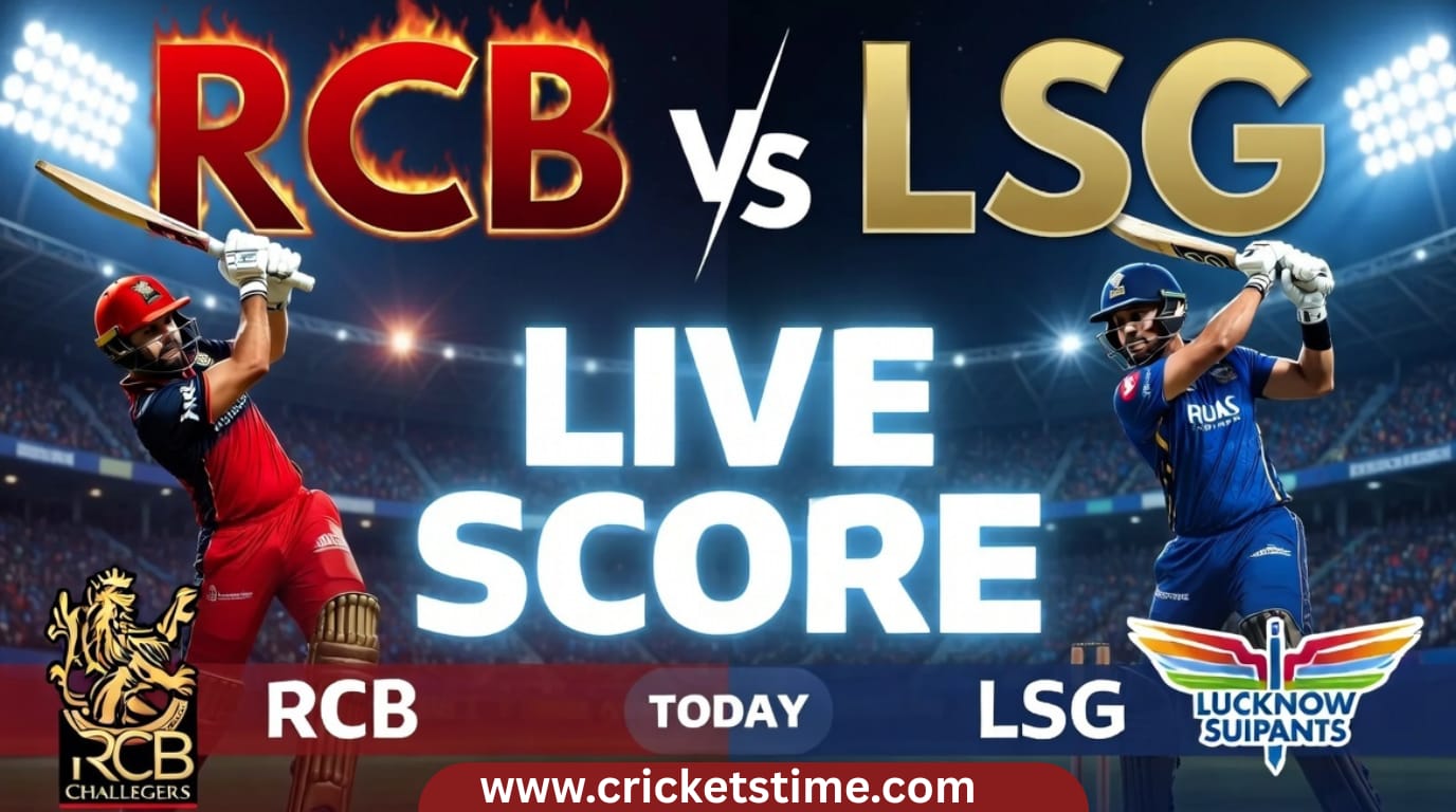 RCB vs LSG Today Match Pitch Report